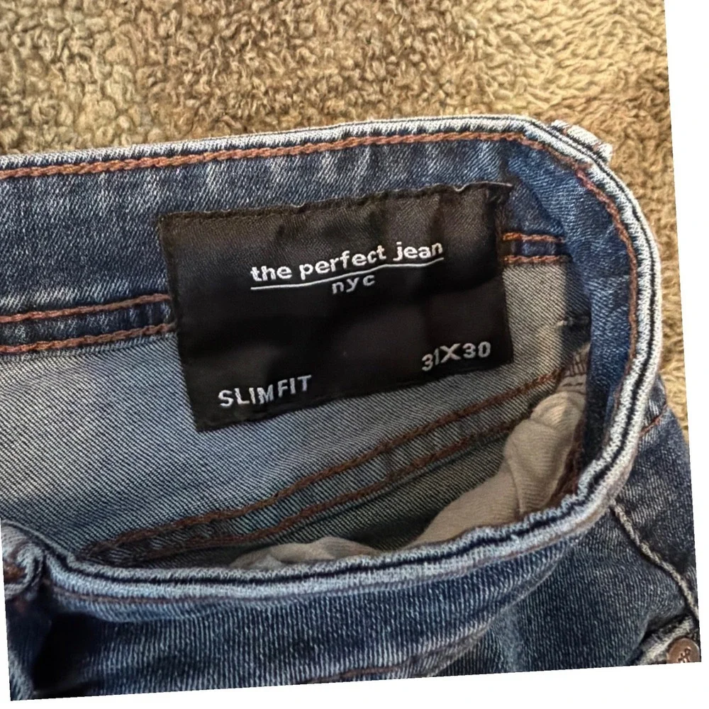 The‎ Perfect Jean NYC Justin Slim Fit Blue Denim Jeans 31x30 JUSTINAMR30